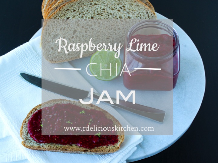 Raspberry Lime Chia Jam via RDelicious Kitchen @rdkitchen
