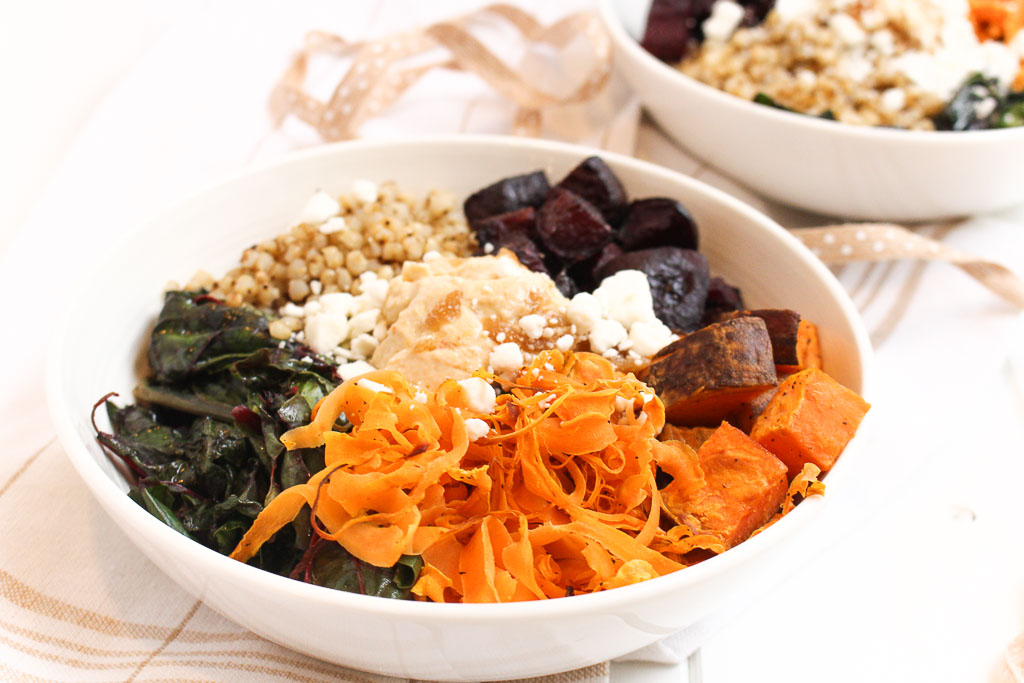 Roasted Root Vegetable Power Bowl via RDelicious Kitchen @RD_Kitchen