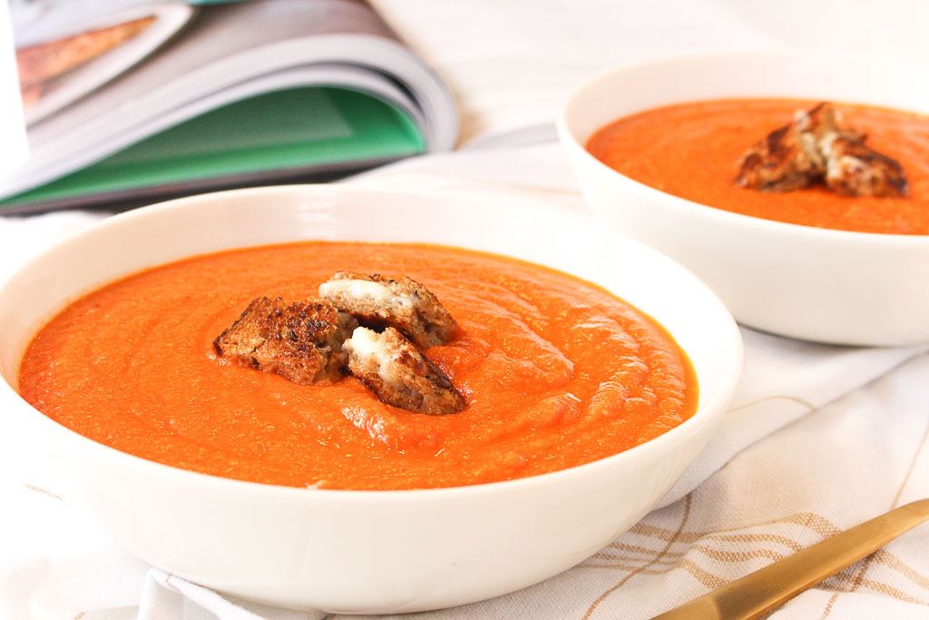Creamy Tomato Soup via RDelicious Kitchen @RD_kitchen