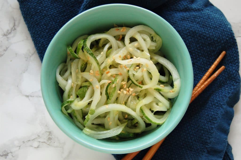cucumber noodles via RDelicious Kitchen @RD_Kitchen